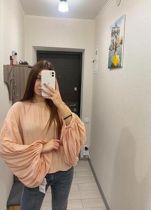 Блуза zara с длинным рукавом5 фото