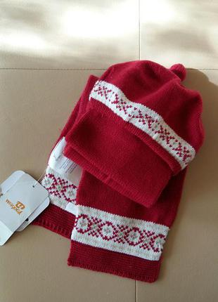 Шикарний комплект mayoral бере+шарф італія ц 380 гр.👍