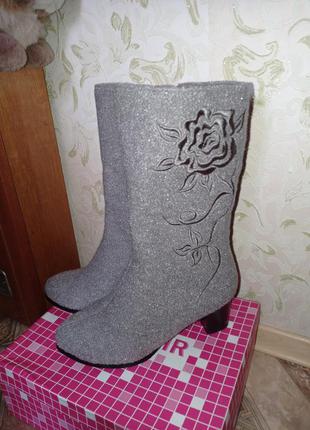 Зимові чобітки мінова 39 р (не сток )