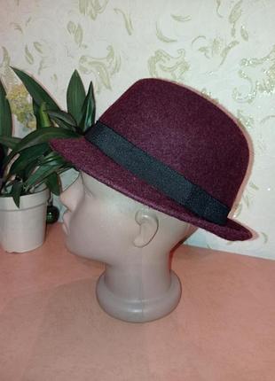 Шляпа 100% шерсть 6-10 лет унисекс