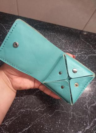 Кожаный кошелек ручной работы