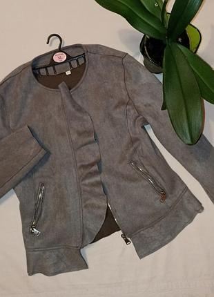 Куртка осень весна замш замша