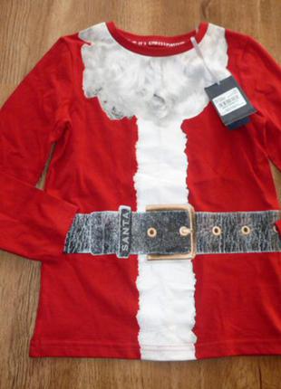 Tu новый рождественский реглан, костюм санты на 7 лет рост 122 см5 фото