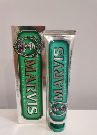 Зубна паста marvis classic strong mint 85 мл