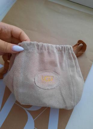 Мешочек кожаный замша ugg косметичка