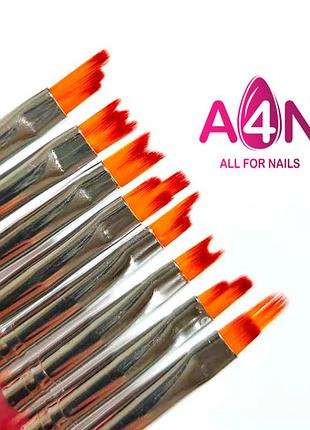 Набор из 8 кистей для омбре и градиента ногтей - дизайнерские кисточки для рисования и декора