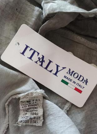 Италия батистовая блуза туника хаки бохо кэжуал7 фото