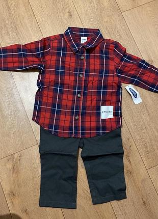 Бавовняний  комплект сорочка джинси штани oldnavy