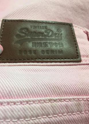 Vintage superdry w27/l32 рожеві джинси5 фото
