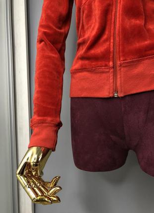 Juicy couture вельветова спортивна кофта худі велюрова фірмова яскрава marant8 фото