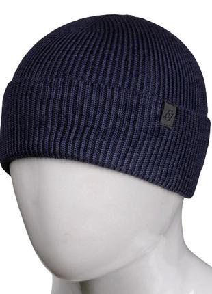 Мужская шапка fero с2009 one size синяя