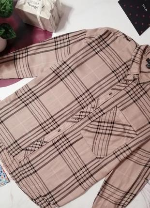 Рубашка оверсайз primark, 100% вискоза, размер 14/42 или xl