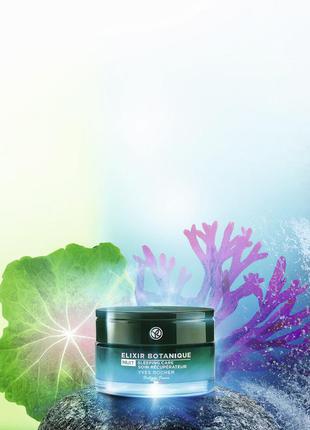 Ночной восстанавливающий уход для лица детокс и кислород elixir botanique ив роше
