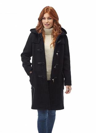 Чорне драпове пальто clockhouse