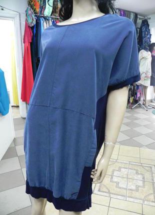 Стильное платье  туника свободного кроя супер качество s-m