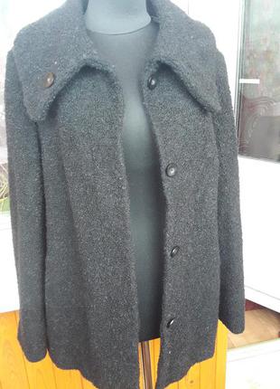 Очень стильное шерстяное пальто свободного кроя marks &spencer рр 184 фото