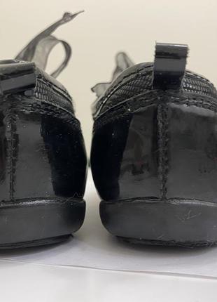 Чёрные туфли - ботильоны из натуральной  кожи ren but 29 ( 19cm) в идеале4 фото