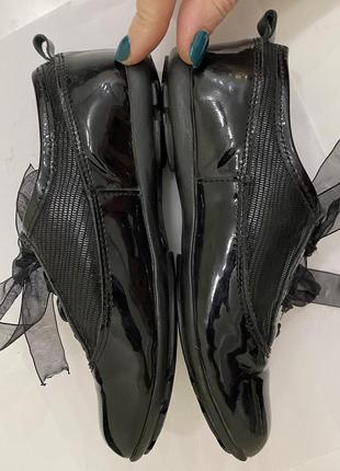 Чёрные туфли - ботильоны из натуральной  кожи ren but 29 ( 19cm) в идеале3 фото