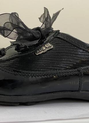 Чёрные туфли - ботильоны из натуральной  кожи ren but 29 ( 19cm) в идеале5 фото