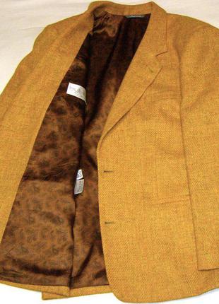 Итальянский шерстяной стильный пиджак с мужского плеча2 фото