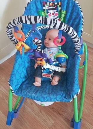 Шезлонг, люлька, гойдалка, крісло - качалка fisher price