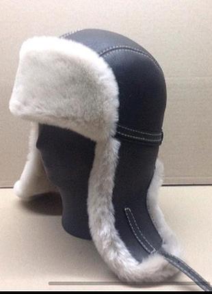Шапка ушанка длинное ухо, модель элегант.