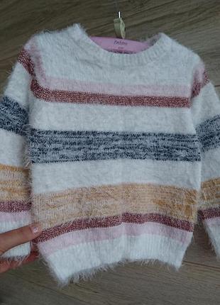 Пушистый свитер primark 2-3г свитер травка