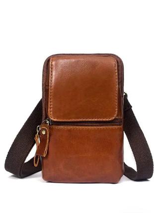 Сумка маленька шкіряна вінтажна