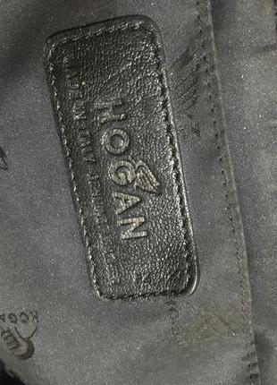 Кожаная брендовая сумка с натуральным мехом hogan9 фото