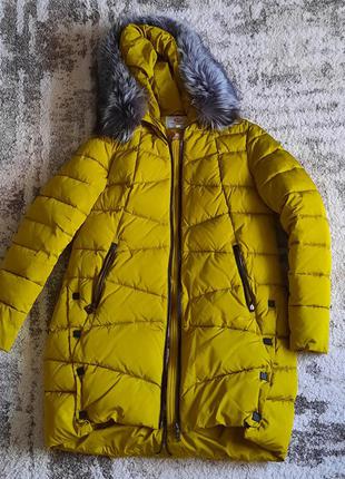 Зимовий пуховик куртка пальто