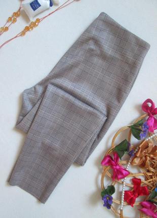 Шикарні стрейчеві щільні штани жіночі в клітку zara оригінал 🍁🌹🍁5 фото