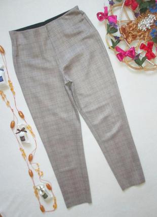 Шикарні стрейчеві щільні штани жіночі в клітку zara оригінал 🍁🌹🍁1 фото