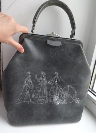 Сумка vip качества, натуральная замша, тиснение со стразами, саквояж