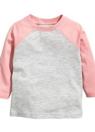 Реглан для дівчинки h&m 0354246009 056 см (1-2 months) сірий  65946