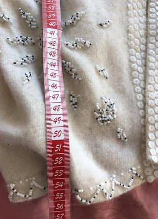 Шикарний светр бісер6 фото