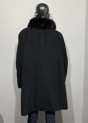 Пальто weill шерсть/ангора с мехом лисы размер l/xl2 фото