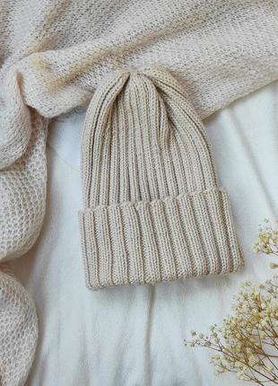 Шапка тыковка ручной работы, женская шапка, шапка на осень зиму