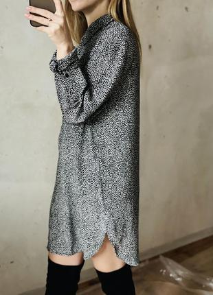 Чорне плаття-рубашка h&m 5