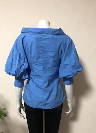 Блузка zara,блузка с рукавами фонариками,блузка со спущенными плечами ,рубашка zara3 фото