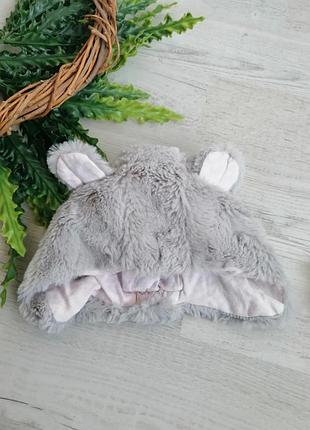 Шапка шапочка з вушками 3-6 міс на об'єм 44 см