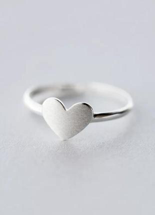 Кольцо "сердце" серебро 925 пробы