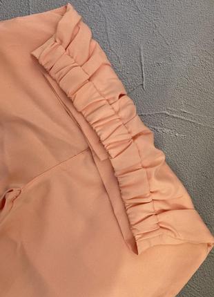 Костюм двойка штаны + пиджак персиковый4 фото
