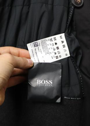 Мужской утеплённый тренч hugo boss10 фото