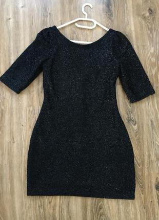 Нарядное платье с люрексом river island размер м