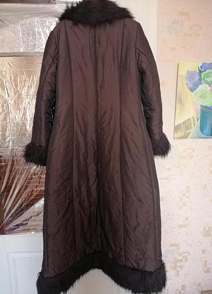 Пальто /плащ зимний, верх из плащевки2 фото