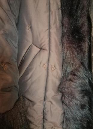 Пальто /плащ зимний, верх из плащевки6 фото