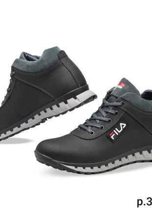 Кросівки шкіряні зимові fila tech motion
