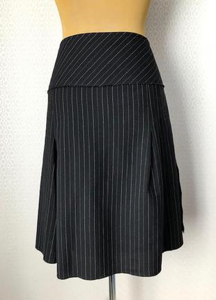 Стильная полушерстяная юбка на запах от дорогого marc aurel, размер 36, укр 42-44-464 фото