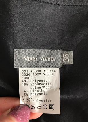 Стильная полушерстяная юбка на запах от дорогого marc aurel, размер 36, укр 42-44-467 фото