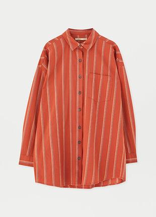 Женская хлопковая рубашка pull&bear 2